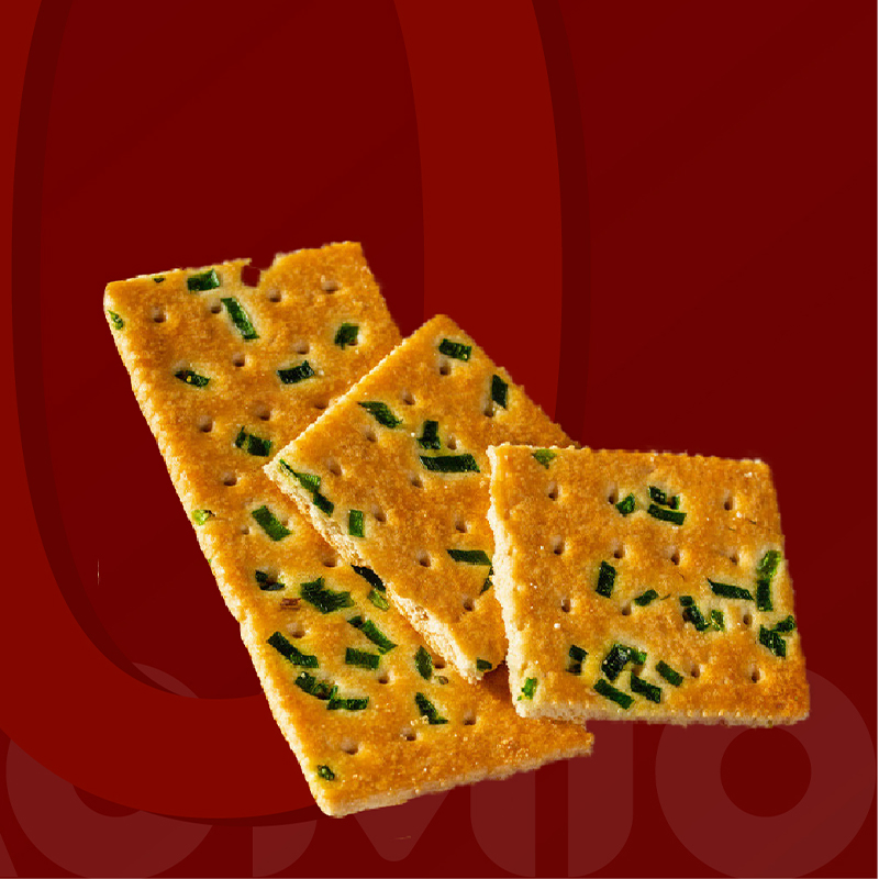 Grønne løg kiks